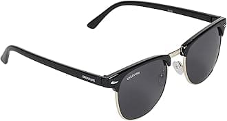 CREATURE Uv Protected Black Frame Unisex Sunglasses, Black, M