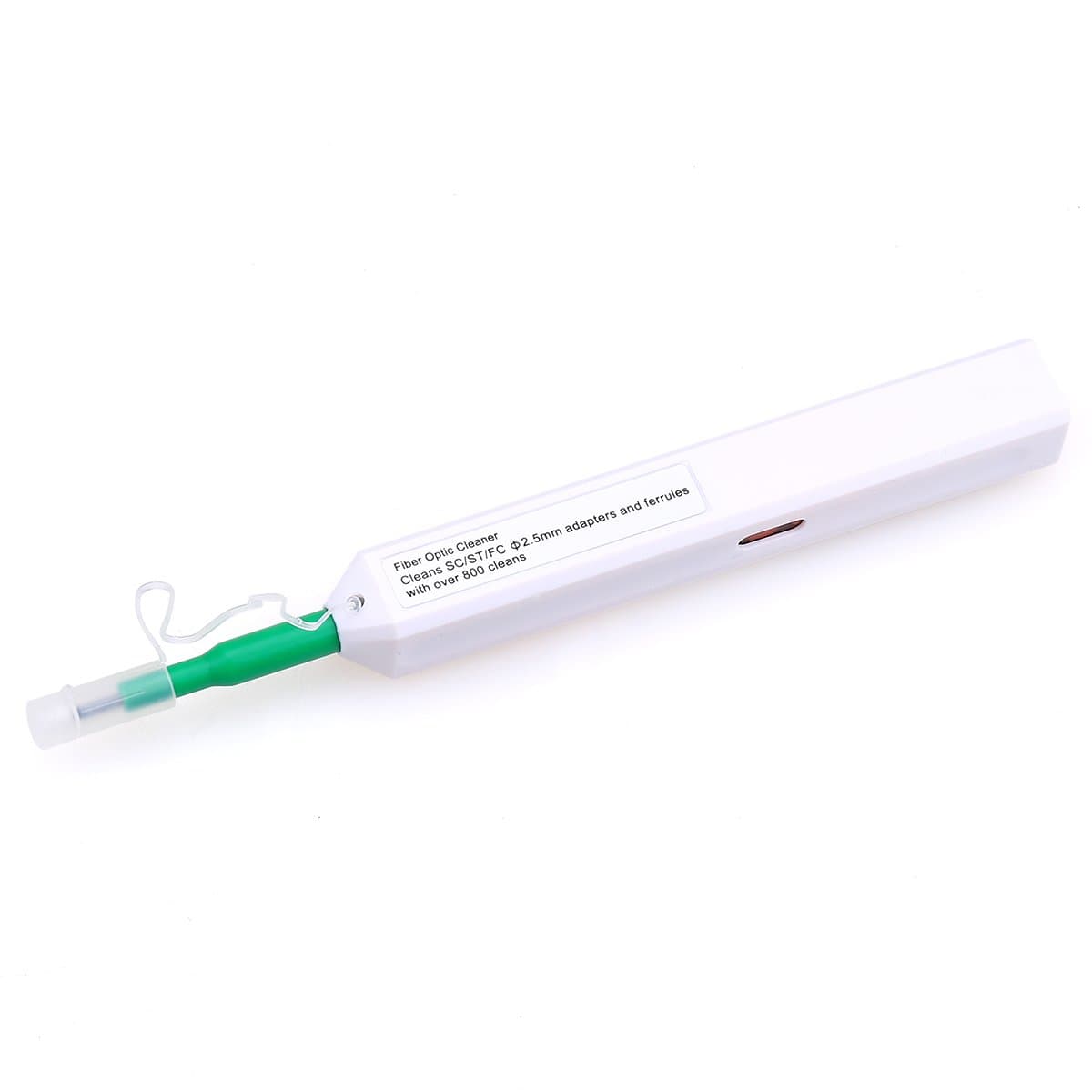 One-Click Fiber Optic Connector Cleaner Pen for 2.5mm SC ST and FC Connectors(Green)