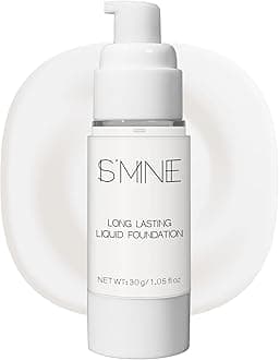 White Liquid Foundation Makeup, Matte Flawless Finish Foundation, Vegan & Cruelty-Free (1.05 Fl Oz, 041)