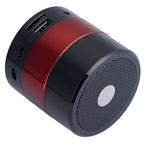 Nizhi SDY001 Bluetooth MINI Speaker Micro Sd/tf Card USB Disk Music Player Mp3/4 Audio Amplifier Fm Radio (Red)