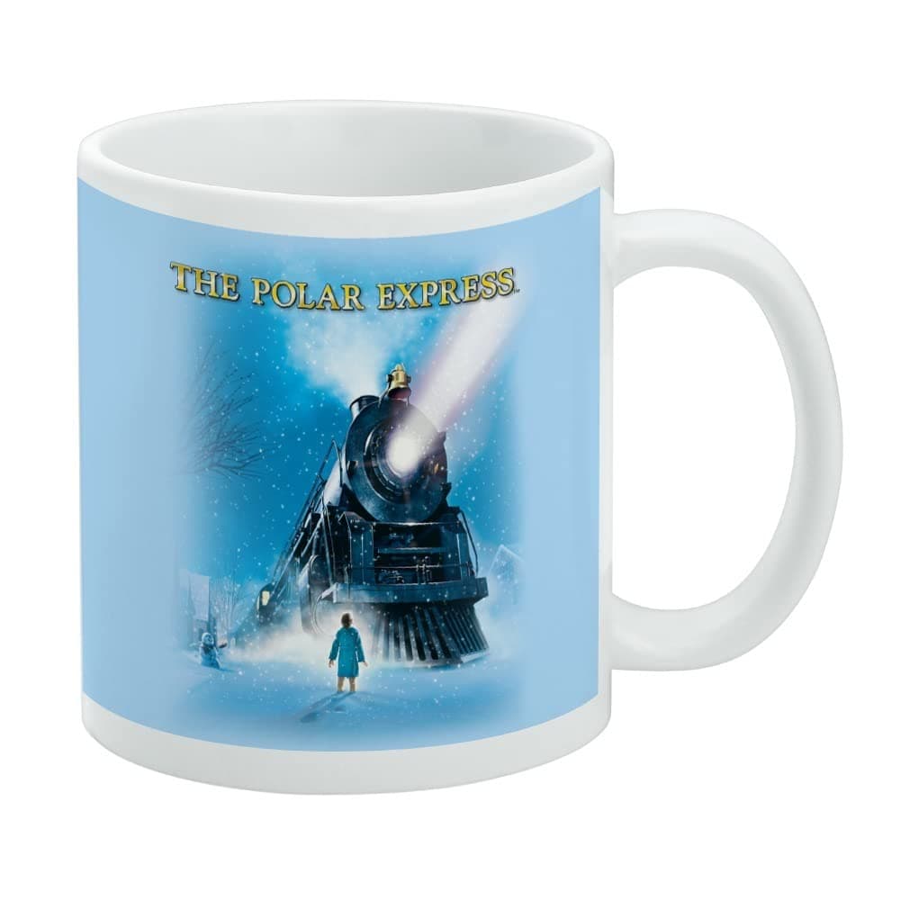 The Polar Express Ceramic Coffee Mug, Novelty Gift Mugs for Coffee, Tea and Hot Drinks, 11oz, White