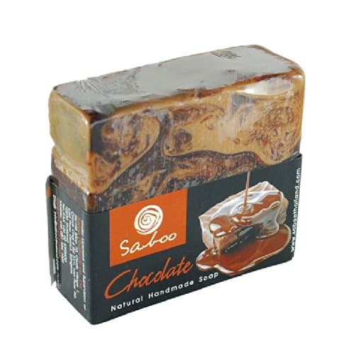 Chocolate Natural Handmade spa soap 3.5oz (100g) Square cut Organic Bath Bar