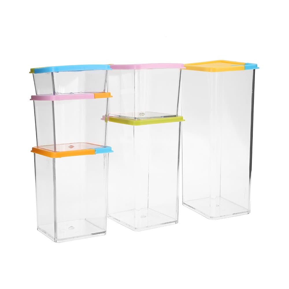 Kitchen Cereal & Dry Food Storage Container-6 Piece Set-Perfect Suitable For Cereal, Flour, Sugar, Coffee, Rice, Snacks, Pet Food