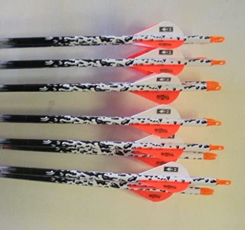 Carbon Express Maxima Red 350 Carbon Arrows w/Blazer Vanes Rain Wraps 1 Dz.
