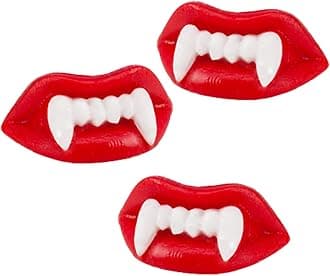 Halloween Original Chewable Disguise, Play Now, Chew Later Wax Candy, Party Favorite Treats (Candy Wax Teeth Fangs)