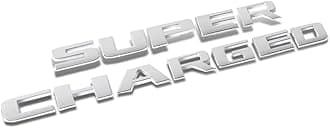 Auto Dynasty 3D Letter Metal Emblem Supercharged Badge