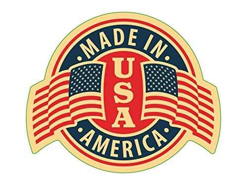 New Set of 4 Different Custom Shape Retro Vinyl Decals/Stickers; Made in America/USA Flag. 4" x 4~5" Wide. Printed with UV Coated Inks for Indoor/Outdoor Applications. (1 x Set of 4)