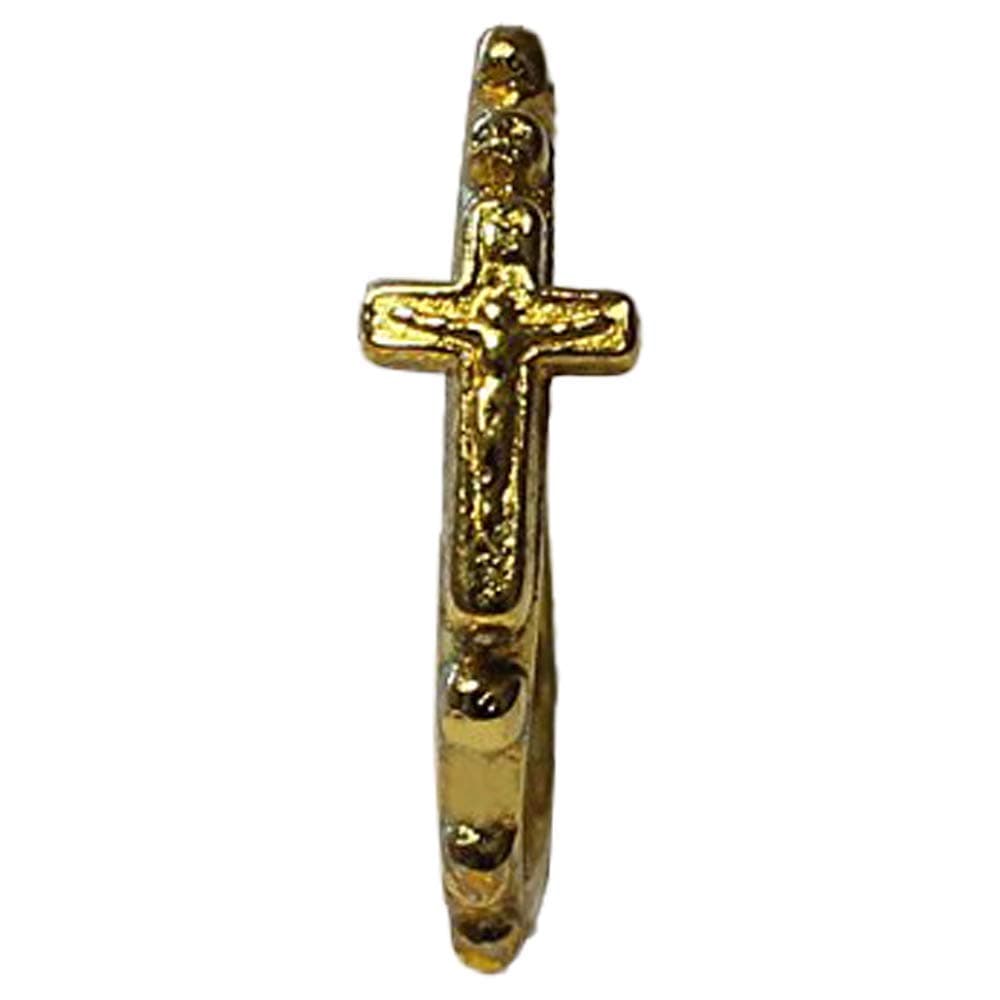 Men's Highly Polished Rosary Cast in 9ct Gold Ring 2.0 grams stamped 9ct Stunning!