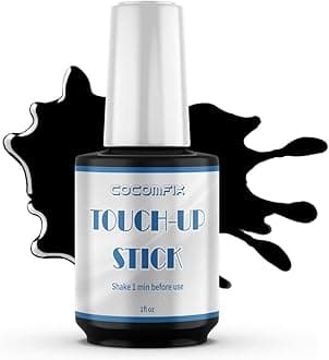 Black Appliance Touch Up Paint - High Gloss Paint Touch Up for Refrigerators, Washers, Dryers, Dishwashers, Microwave Oven and Other Appliances. 1 Fl Oz (Black)