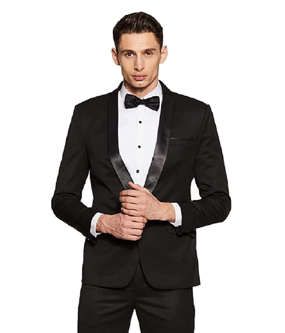 MANQMen's Slim Fit Tuxedo Blazer