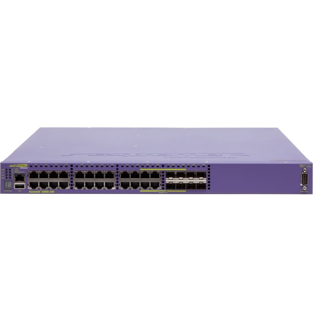 Extreme Network Summit X460-24t Layer 3 Switch - 24 Ports - Manageable - 24 x RJ-45 - Stack Port - 10 x Expansion Slots - 1000Base-T