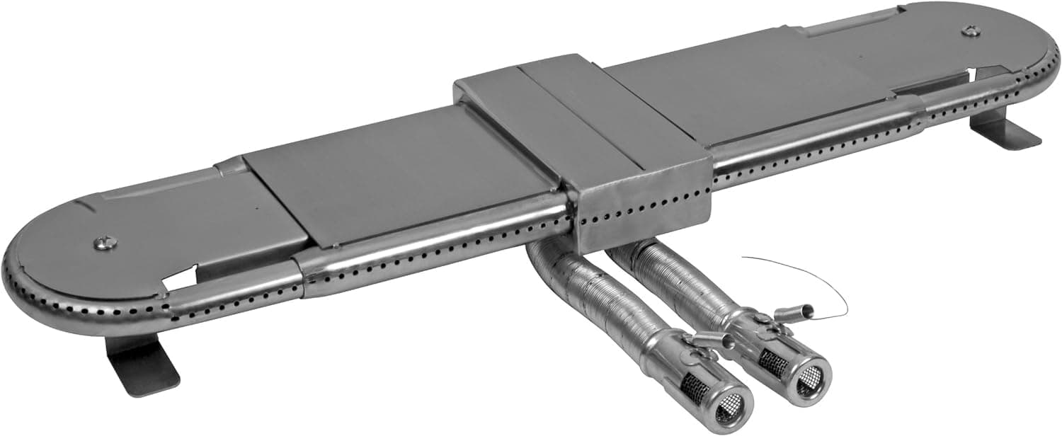 Adjustable Universal Replacement BBQ Grill Oblong Tube Burner Extends from 38 cms to 56 cms