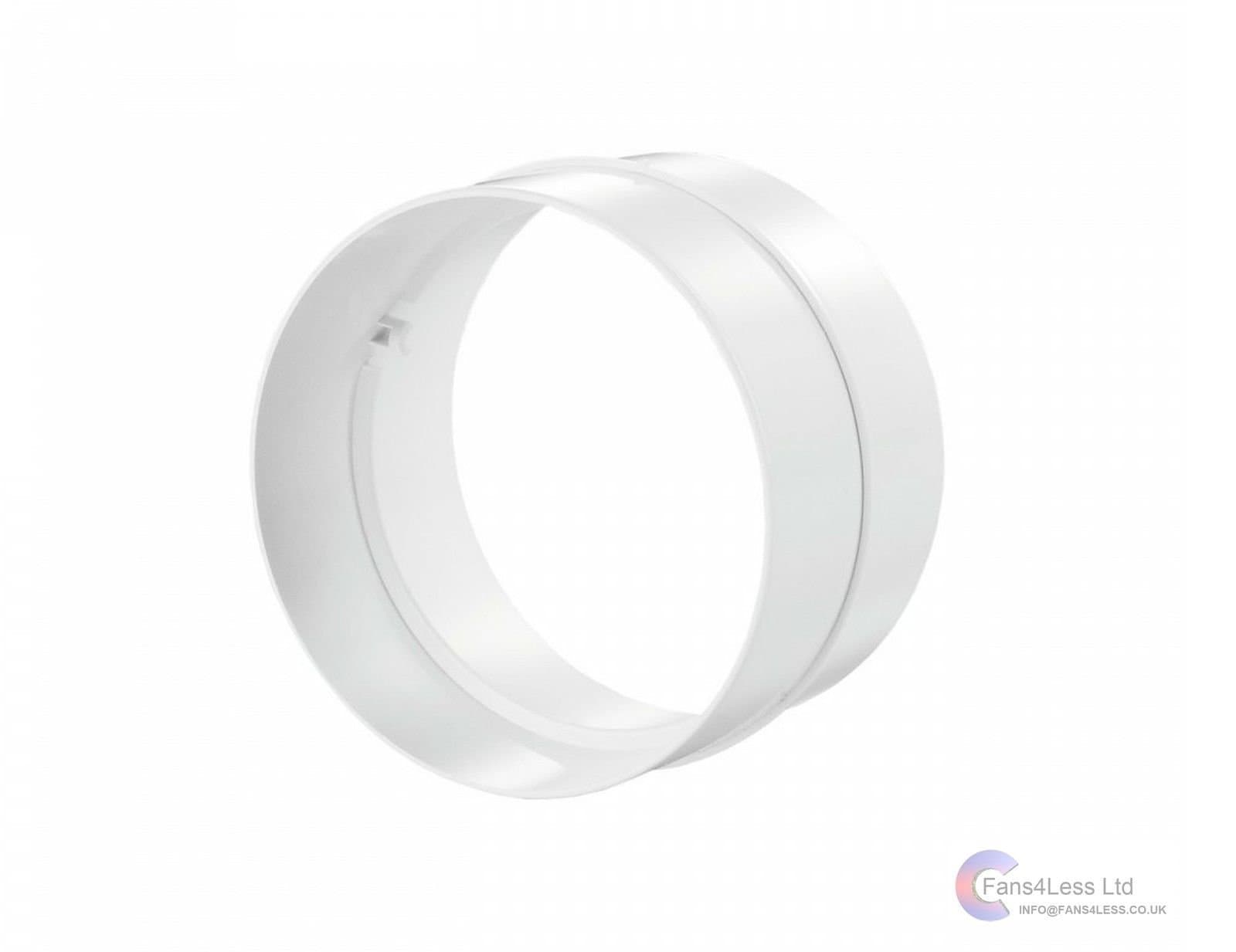 Ducting Joiner Coupler Flexible & Solid Ventilation Duct Pipe 6" 150mm (6" 150mm)