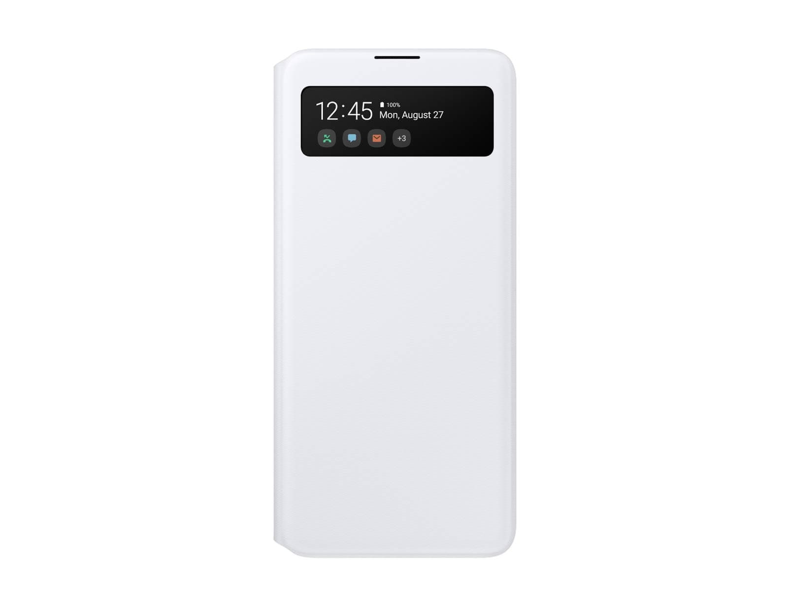 Samsung Official Galaxy A51 S-View Flip Cover Case - White, EF-EA515PWEGEU