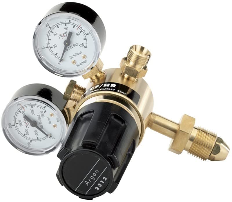 Draper 230 Bar Gas Bottle Regulator with Two Gauges - 43320