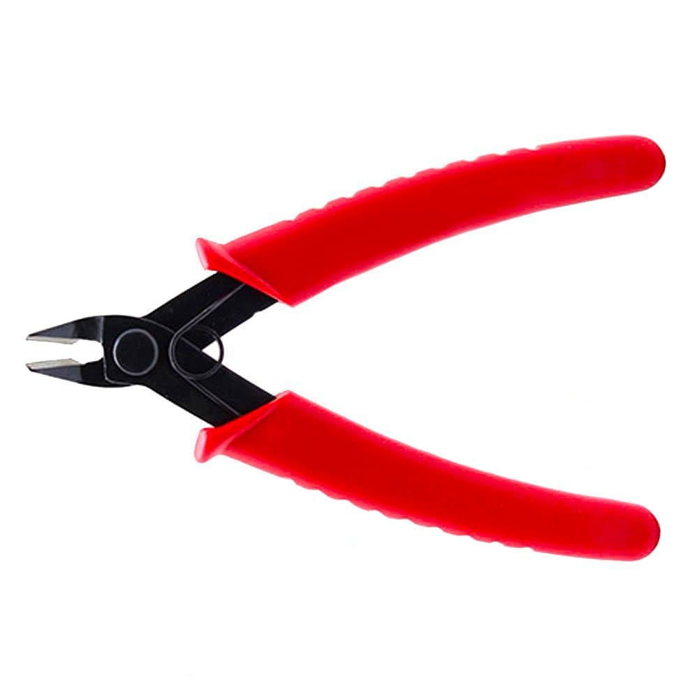 Flush Cutter for Jewelry Wire Cutting Micro Shear Wire Cutter with Spring Flush Cutting Pliers (5-Inch)