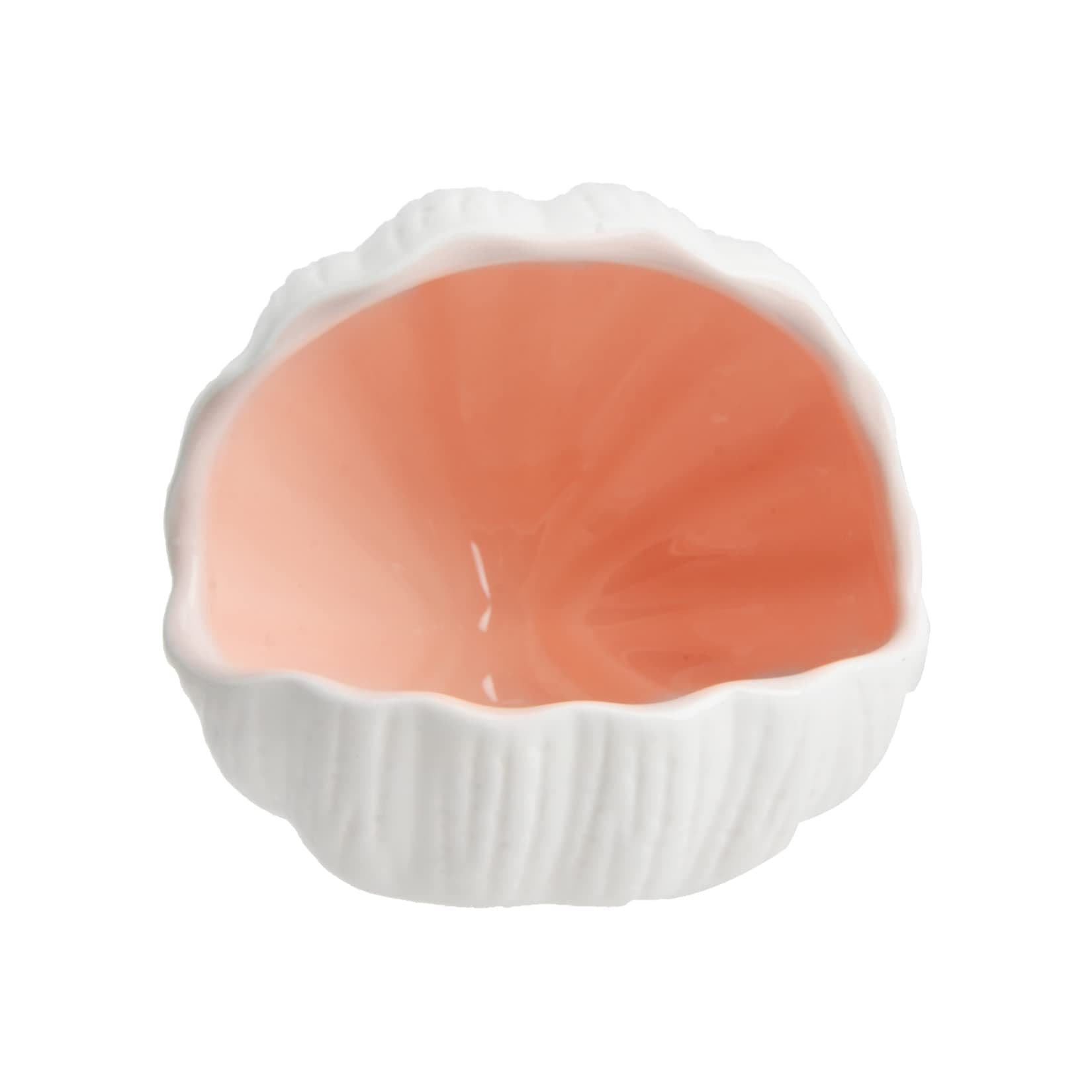 AnRui Cute Aquarium Decorations Ceramic Conch Shell-Shaped House Thematic Betta Fish Tank Accessory Decor Ornament Hideout Cave for Fish Playing or Hiding, Pink