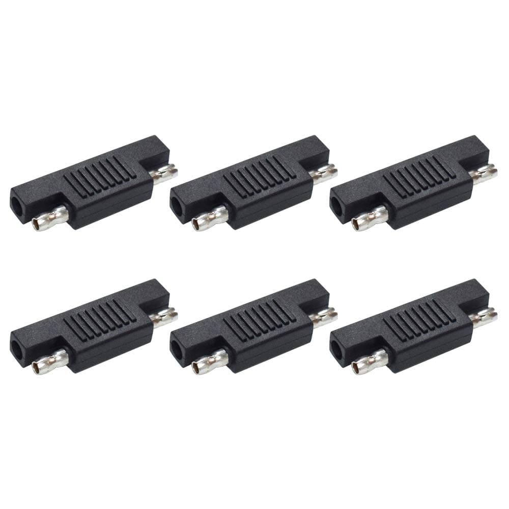 TAIKUU 久の物 6 Pcs SAE to SAE Polarity Reverse Adapter Connectors, Quick Disconnect Cable Plug Adapter for Solar Panel Battery Power Charger