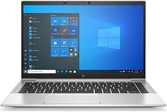 HP EliteBook 845 G8 14" FHD Business Laptop, AMD Ryzen 5 PRO 5650U 2.30GHz Processor, 16GB RAM, 512GB SSD Notebook, Backlit Keyboard, Fingerprint Reader, Webcam, Windows 10 Pro (Renewed)