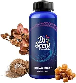 Dr-Scent Diffuser Aroma Oil Brown Sugar - Begramot, Citrusy, Brown Orchid Flower, Narcotique Vetiver and Sugary Note Fragrance | Perfect for Offices, Homes, Shops, Hotels & Lobbies(1000ml)