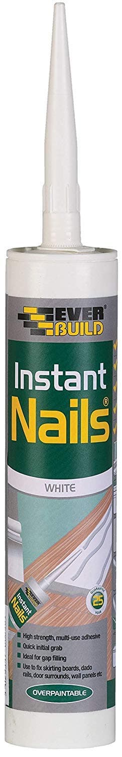 PACK of 25 Everbuild Instant Nails High Strength Quick Grab Panel Adhesive 290ml