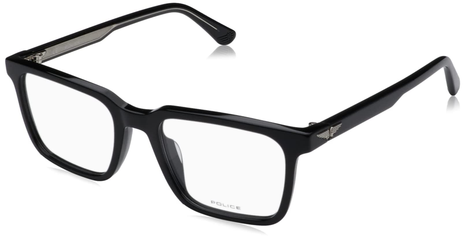 PoliceMen's Vplf76 Sunglasses, Shiny Black, 51