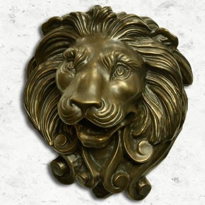 Lion Head Mask - Large (Bronze) in AntiqueÊPewter
