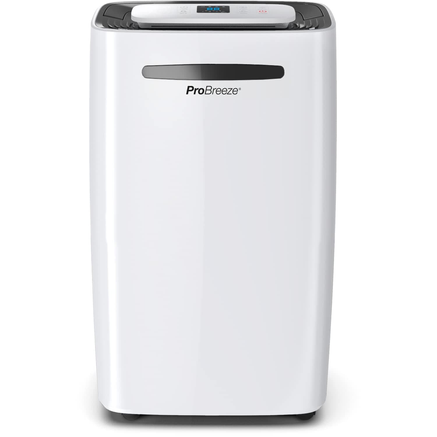 Pro Breeze 20L/Day Dehumidifier - Compressor Dehumidifier, Continuous Drainage, 24h Timer & Auto Defrost, Mould Remover & Moisture Absorber for Home & Bathroom, White