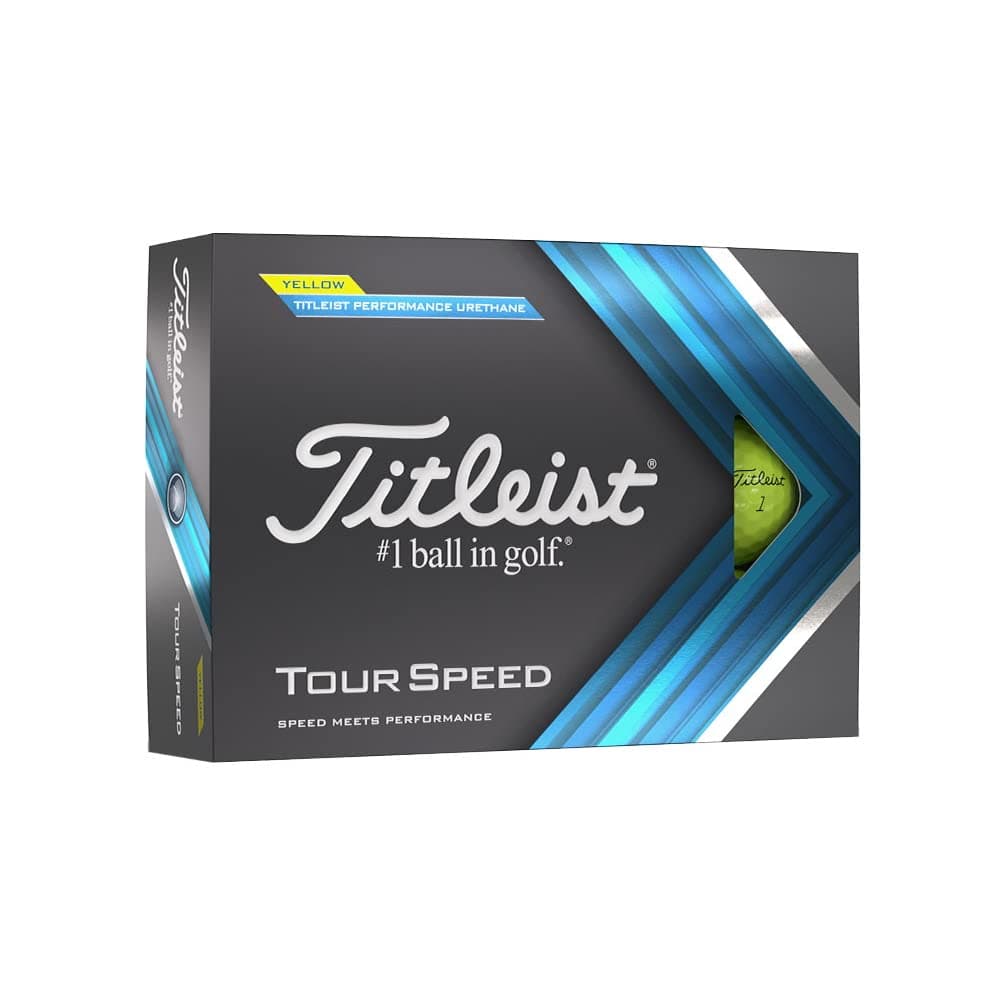 Titleist Tour Speed Yellow Golf Balls (One Dozen)