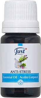 Swiss Just Stress Relief, Anti-Stress Activator Essential Oil 10ml. A Specific & Balanced Blend of 15 Natural Essential Oils. with Basil & Lavender Extract, 10 ml