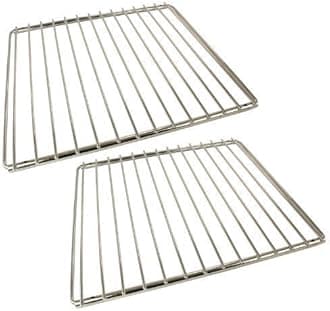 Qualtex 2 Pack of Universal Oven Cooker Shelves Rack Grid Adjustable Extendable Design
