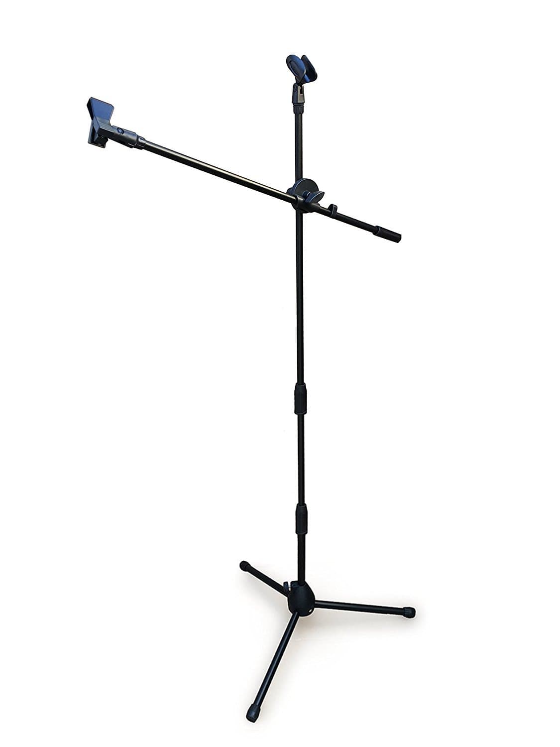 Black Tripod Boom Microphone Stand - Convenient, Portable, and Adjustable Mic Stand, Tree New Bee TNB-ARM04