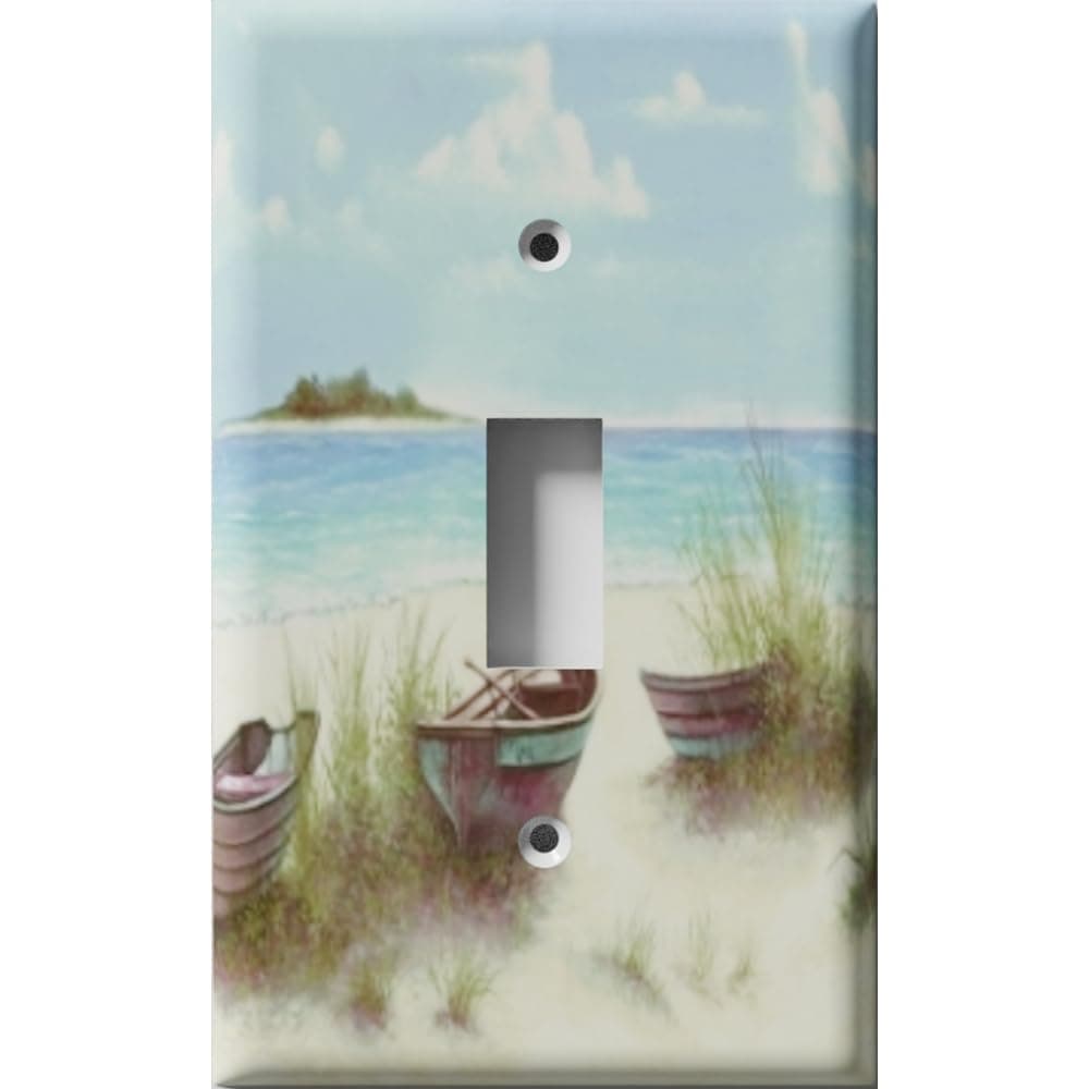 Here On Gilligan's Isle Decorative Light Switch Cover - Single Toggle Wall Plate