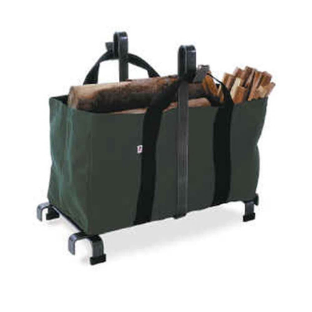 Enclume Carrier Bag Log Rack, Hammered Steel