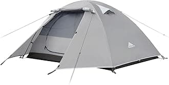 Forceatt Tent, 2-4 Man Tent for Camping, Easy Setup Lightweight Two Doors PU3000mm Waterproof Dome Tent, Windproof Instant Outdoor Tent Suitable for Traveling, Beach, Camping, Hiking, Mountaineering
