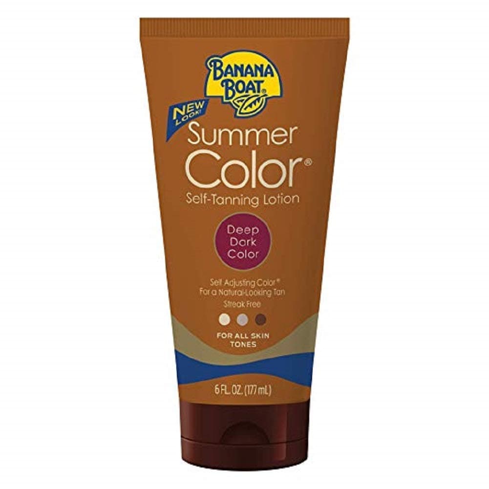 Banana BoatSummer Color Self Tanning Lotion, 6oz | Self Tanner, Deep Dark Color for All Skin Tones, Gradual Tanning Lotion, Sunless Tanner, 6oz