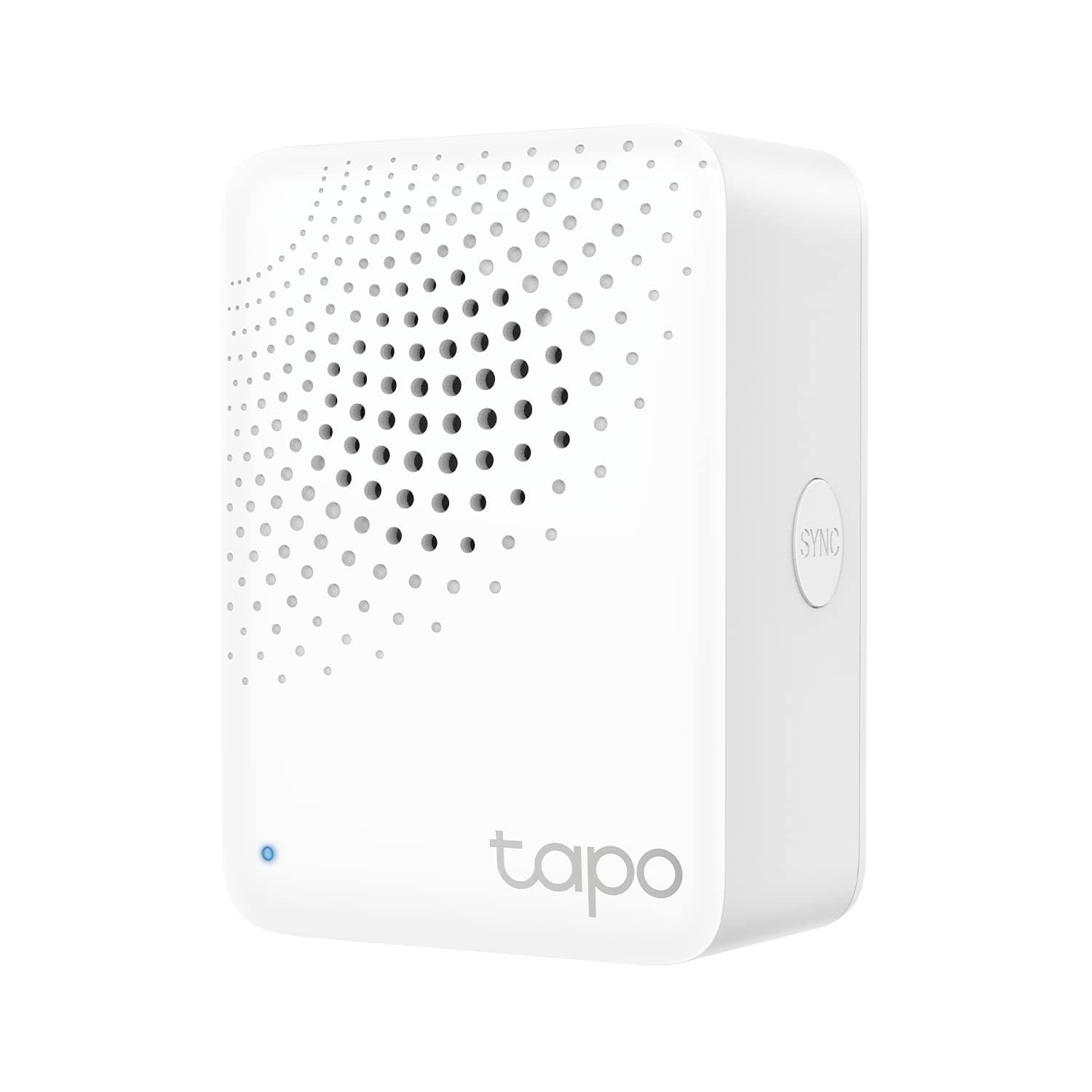 TP-Link Tapo Smart Hub with Built-in Chime, REQUIRES 2.4GHz Wi-Fi, Reliable Long-Range Connections Sensors, Sub-1G Low-Power Wireless protocol, Connect up to 64 devices. H100, White