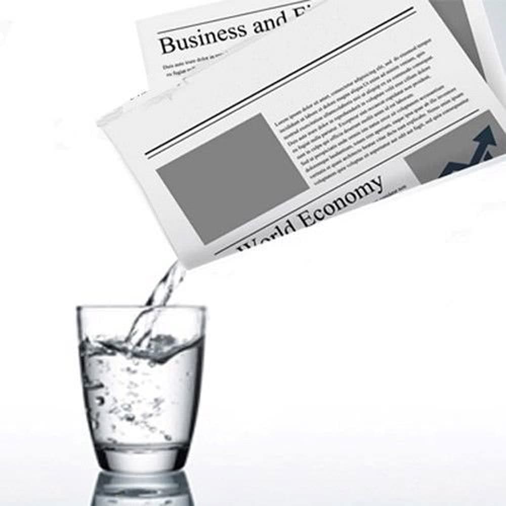 MilesMagic Appearing And Disappearing Liquid from Newspaper Gimmick Prop Magic Trick