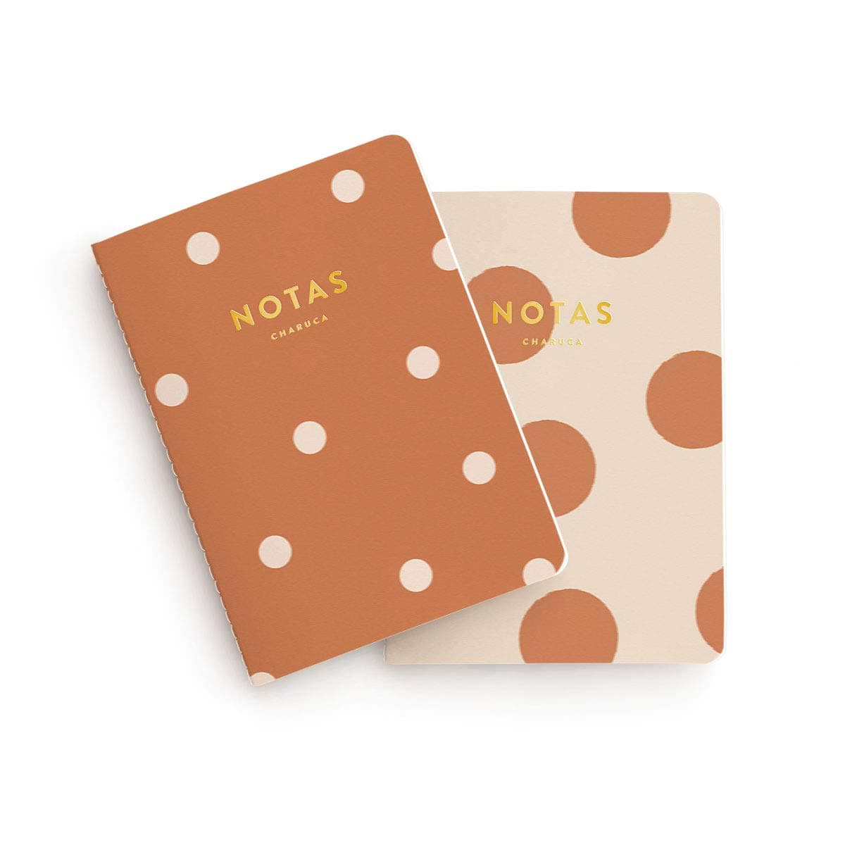 Set of 2 Pocket Notebooks.Charuca Cinnamon