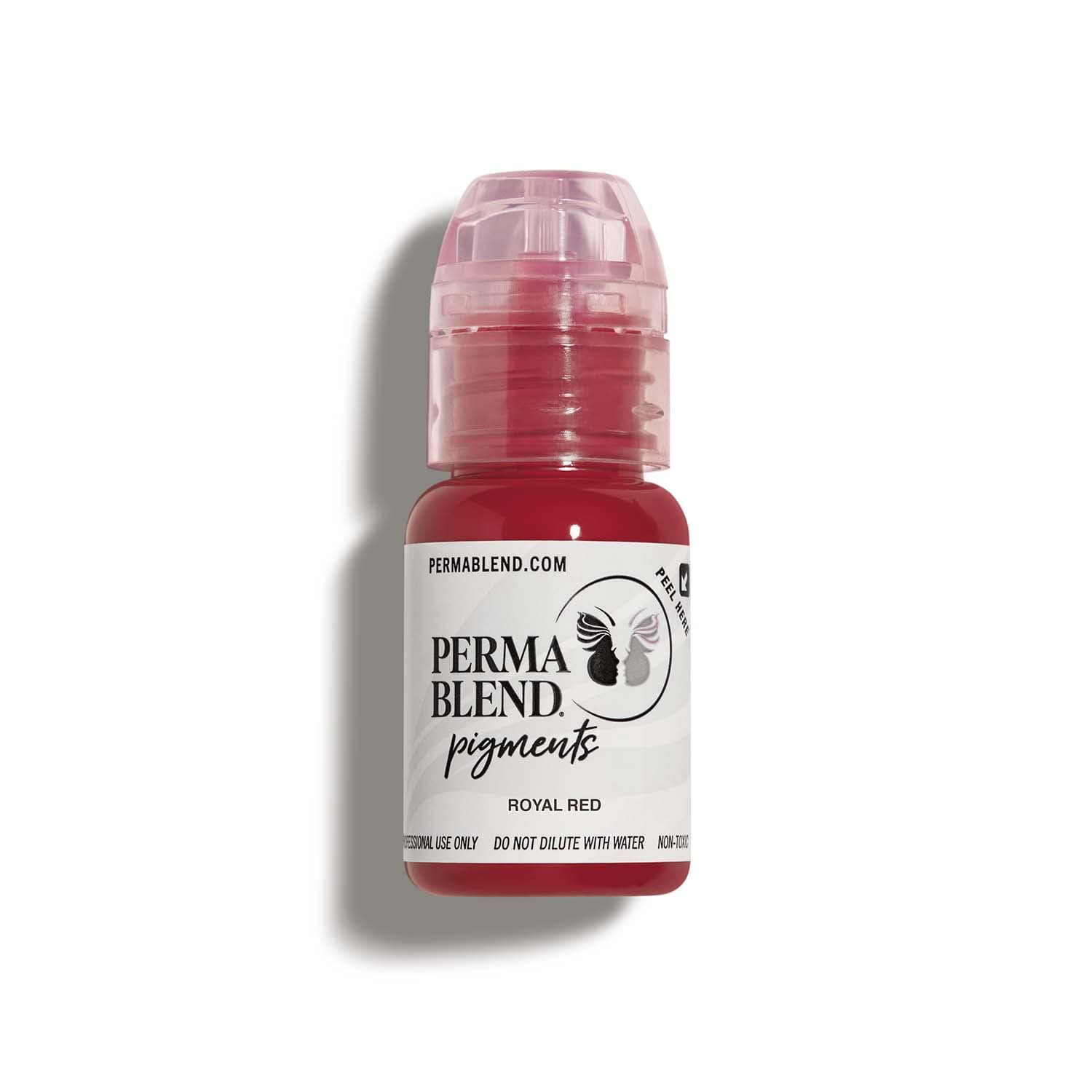 Perma Blend - Royal Red - Red Tattoo Ink for Permanent Makeup - Lip Blush Microblading Ink to Enhance Color - Lip Blushing & Tattoo Supplies - Vegan (0.5 oz)