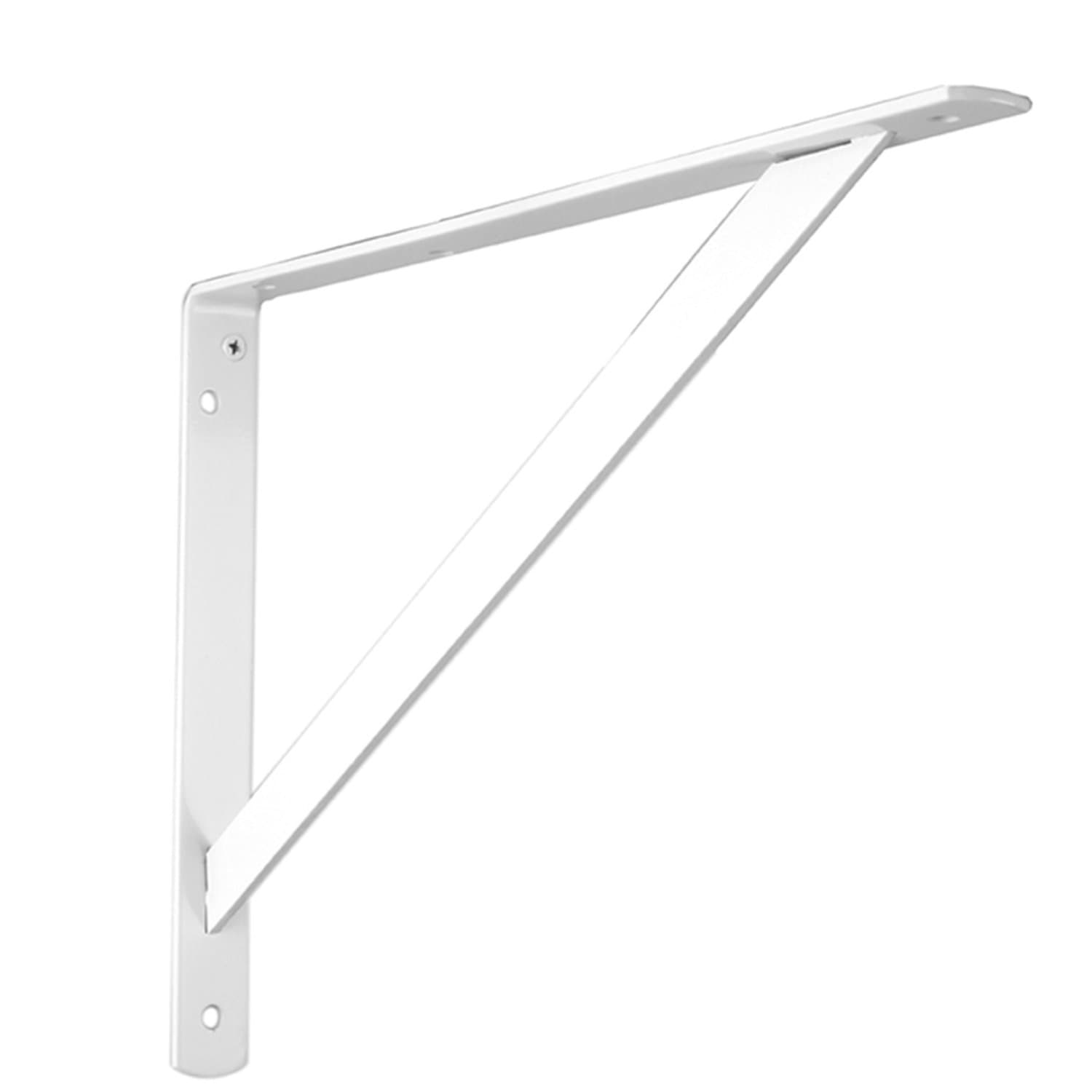 John Sterling THE MAX BRACKET Shelf Bracket, 16-inch, Warm White, 0049-16WTH