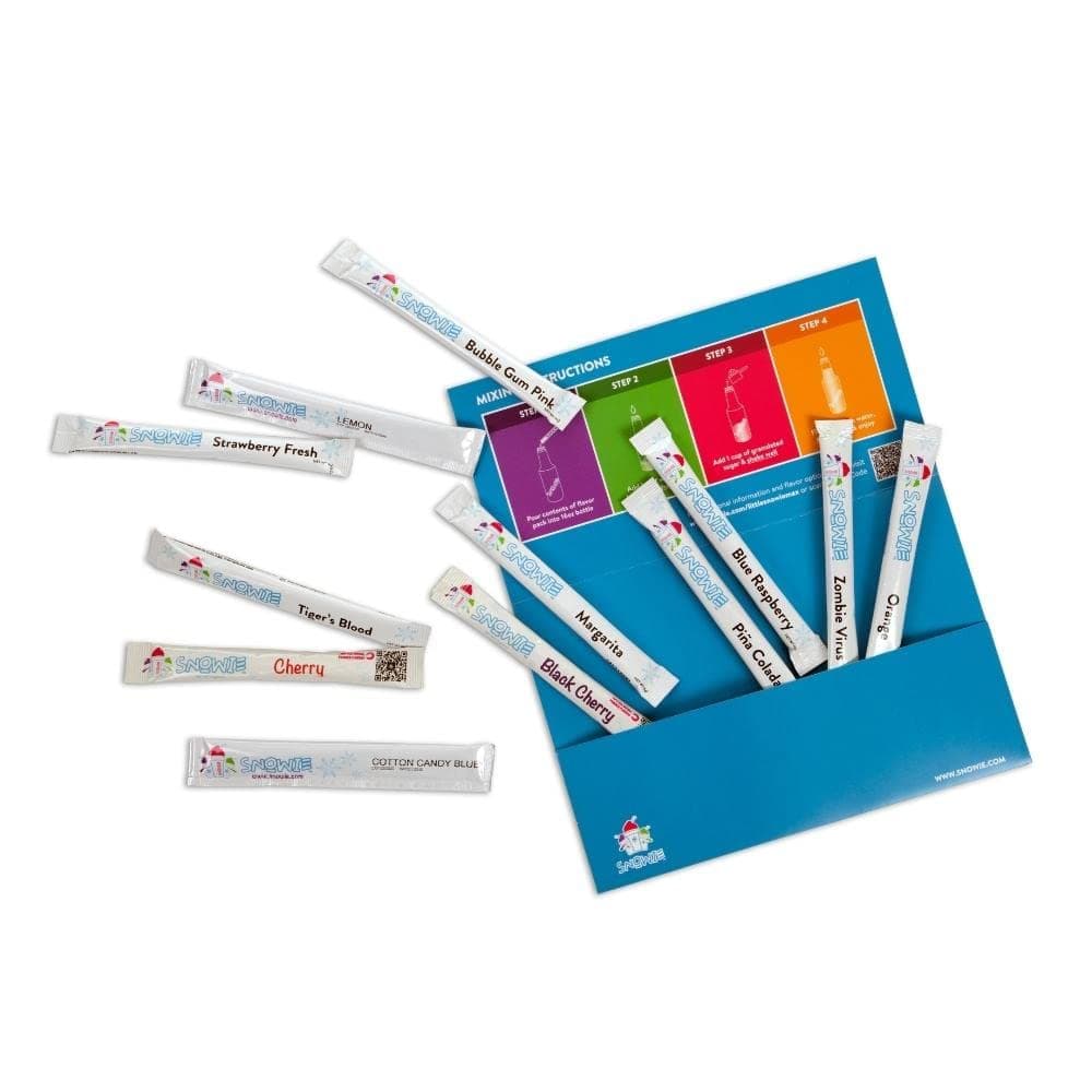 SNOWIE - Original Shaved Ice Flavor Syrup Powders- 12 Pint Pack (Assorted)