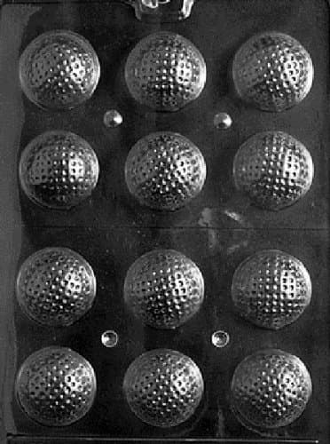 S051 3D Golf Balls Chocolate Candy Mold - 3 Count by PREEGLE