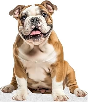 Dog - Bulldog - Life Size Cardboard Cutout Standup People with Support Standee | Animals -