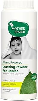 Plant Powered Talc-Free Baby Powder -100g | With Corn Starch & Oat Powder