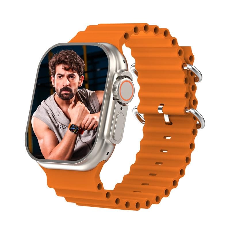 innomax Imx Sportz Plus 2.01" Always-On Display Smart Watch with Advanced Bluetooth Calling, 650 NITS Brightness, SpO2, Upto 100 Sports Mode IP67 Rating, Voice Assistance (Orange)
