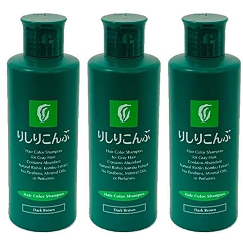 RISHIRI Color Shampoo (Dark Brown) 6.7fl Oz (3 Bottles)