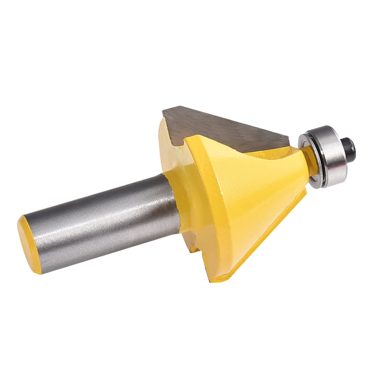 HOHXEN 1/2'' Shank 30 Degree Chamfer & Bevel Edging Router Bit 2-5/8"H Woodworking Tool