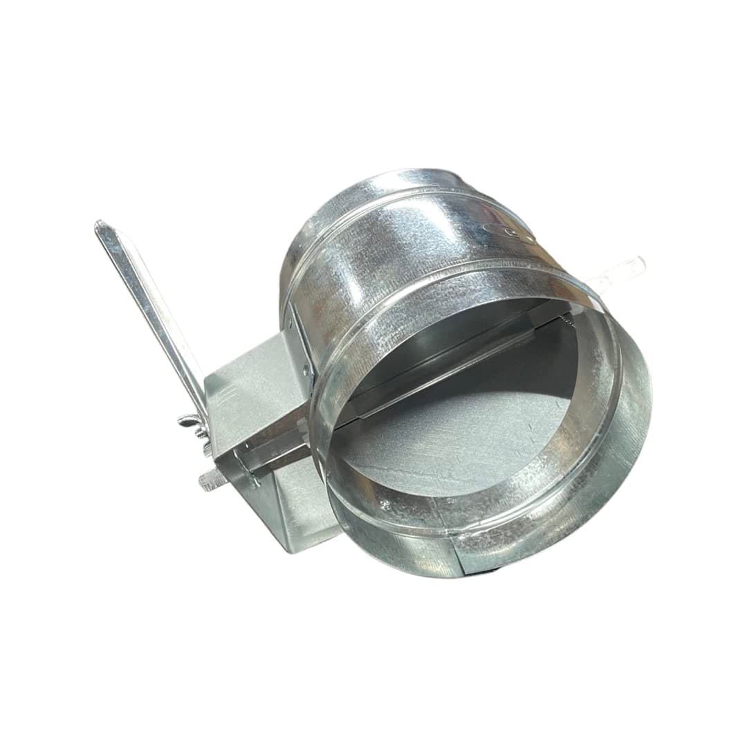 6-in HVAC Duct Manual Volume Damper with 1-1/2" Handle - Galvanized Sheet Metal Volume Damper Airflow Ducting Branch, Adjustment Handle HVAC Air Balancing System - Easy to Install