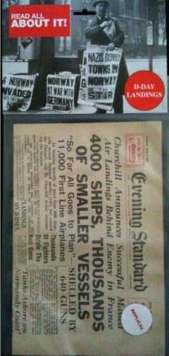 D Day Landings - Replica Newspaper